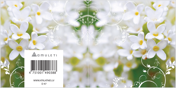 D 47 (dāvanu kartiņa, locīta, 6x6cm)