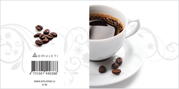 D 48 (dāvanu kartiņa, locīta, 6x6cm)